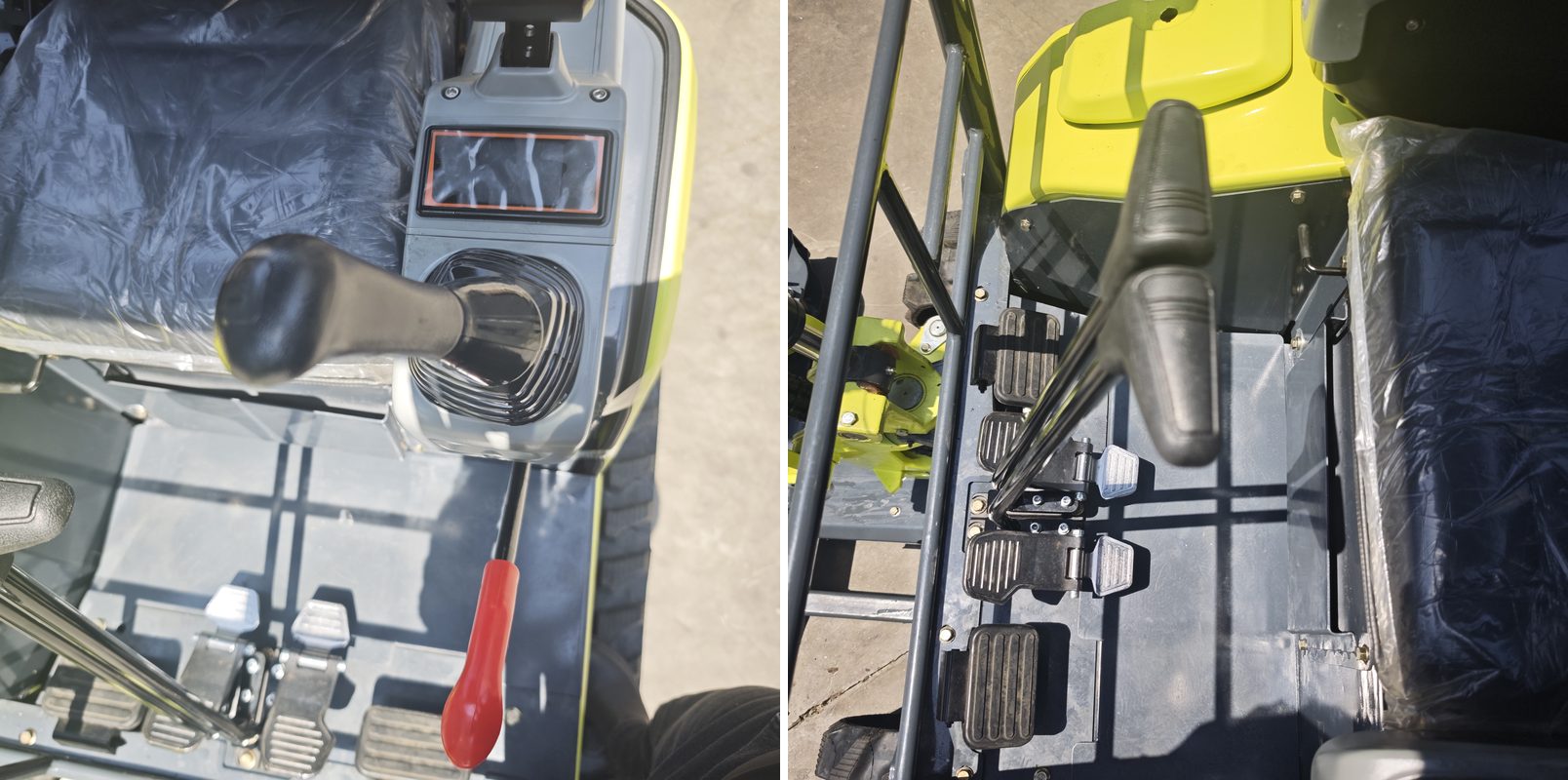 GW18 mini excavator detail photographs 9 and 10