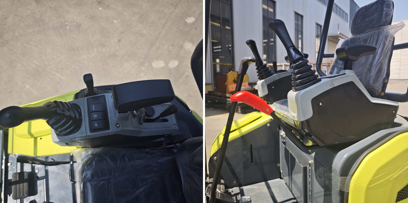 GW18 mini excavator detail photographs 13 and 14