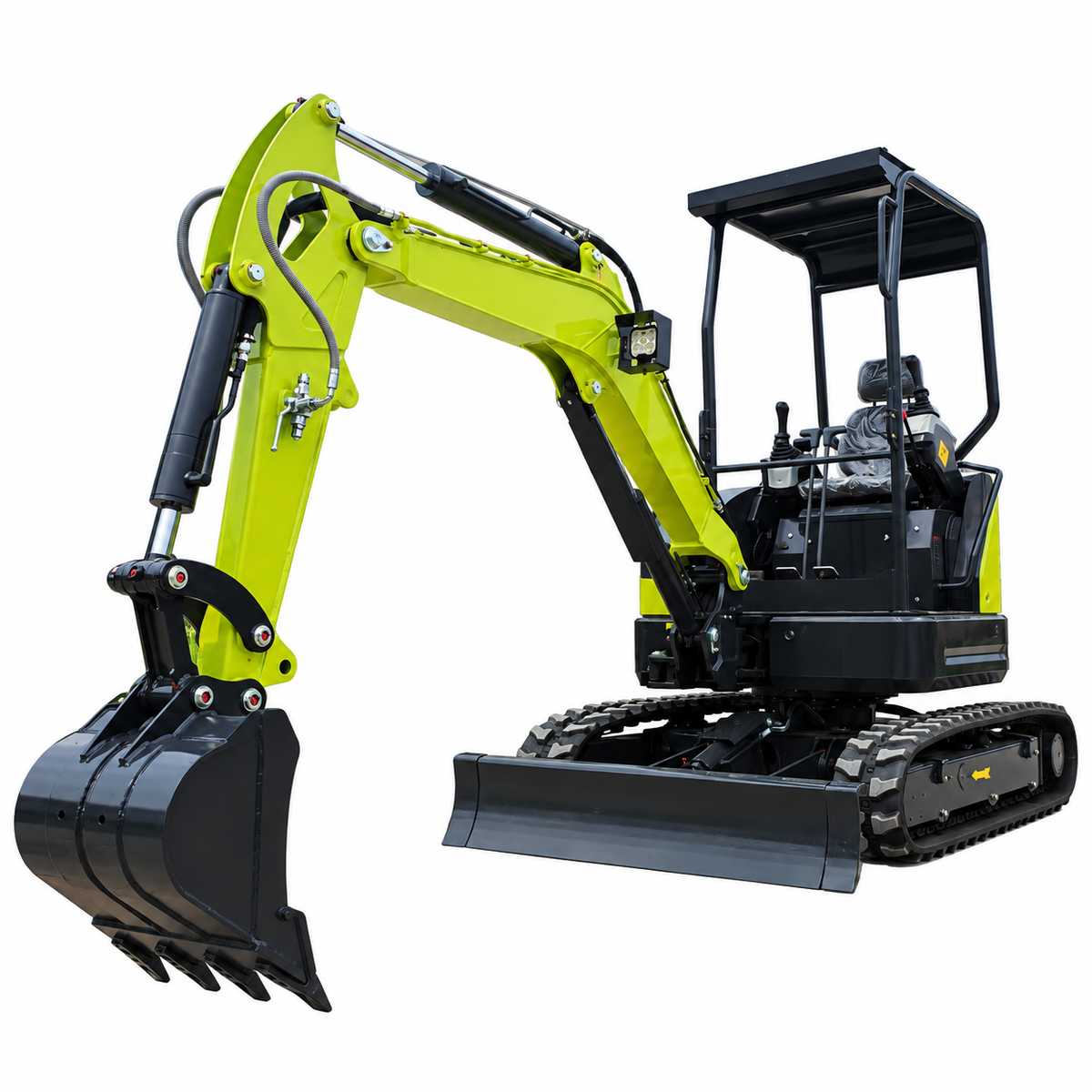 GW26 mini excavator on a white background
