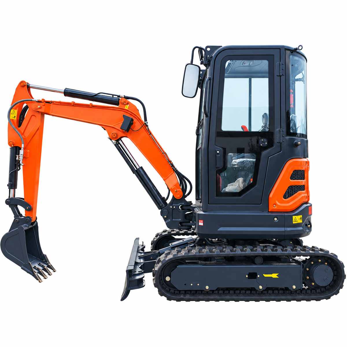 GW30 mini excavator on a white background