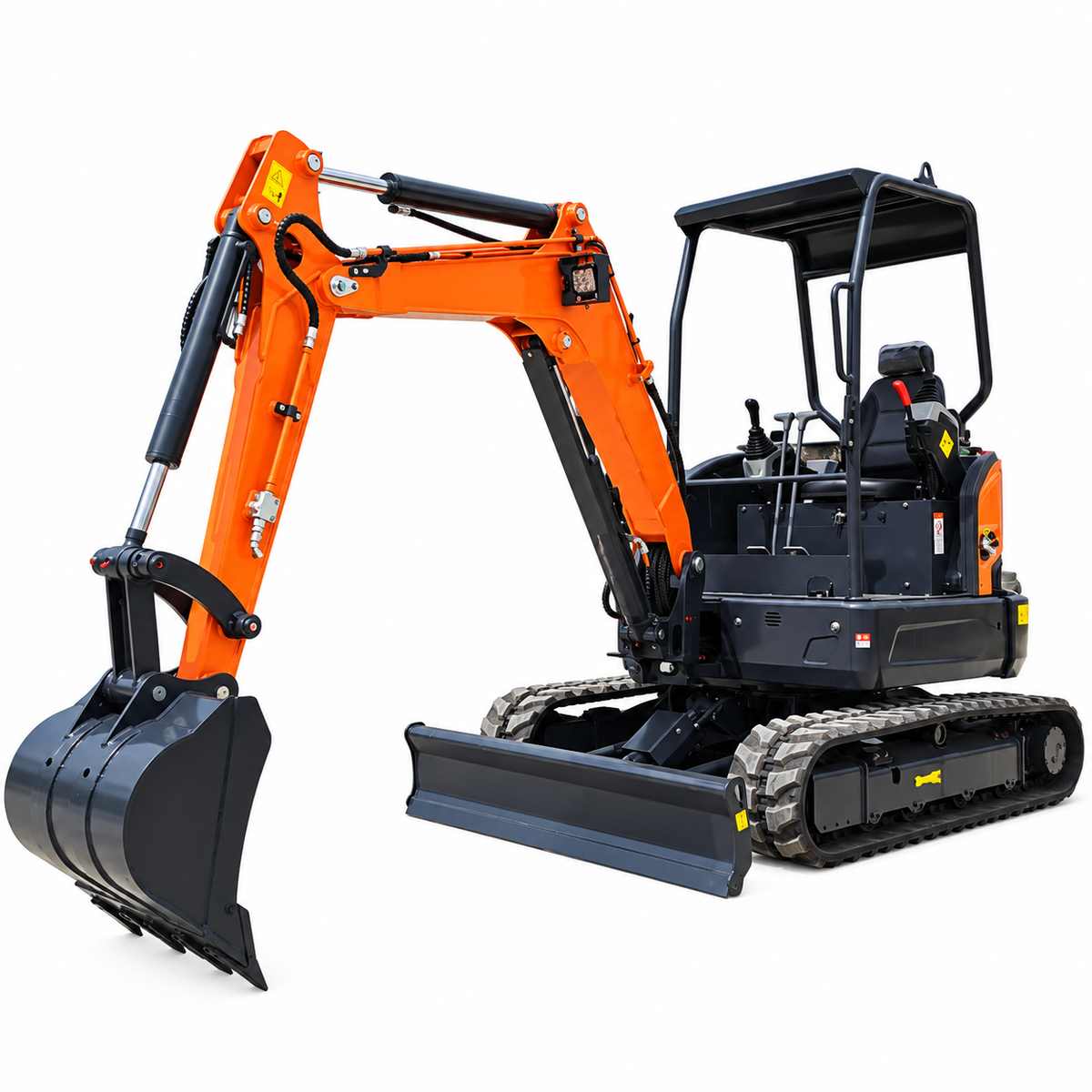 GW35 mini excavator on a white background