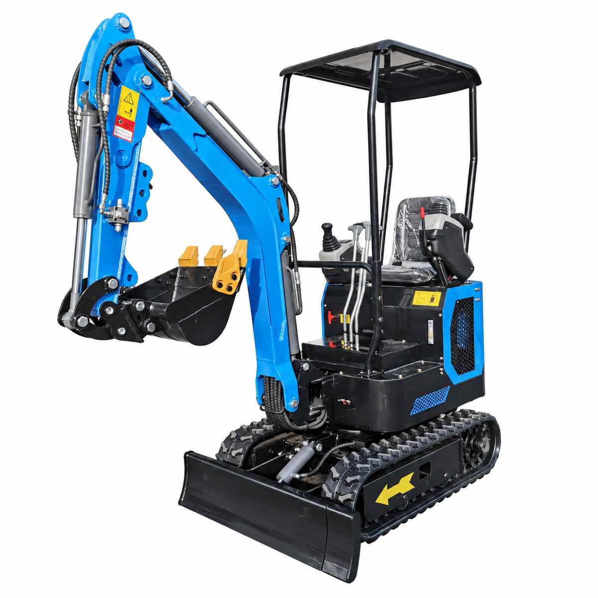 T10-1 Pilot Control Mini Excavator on a white background