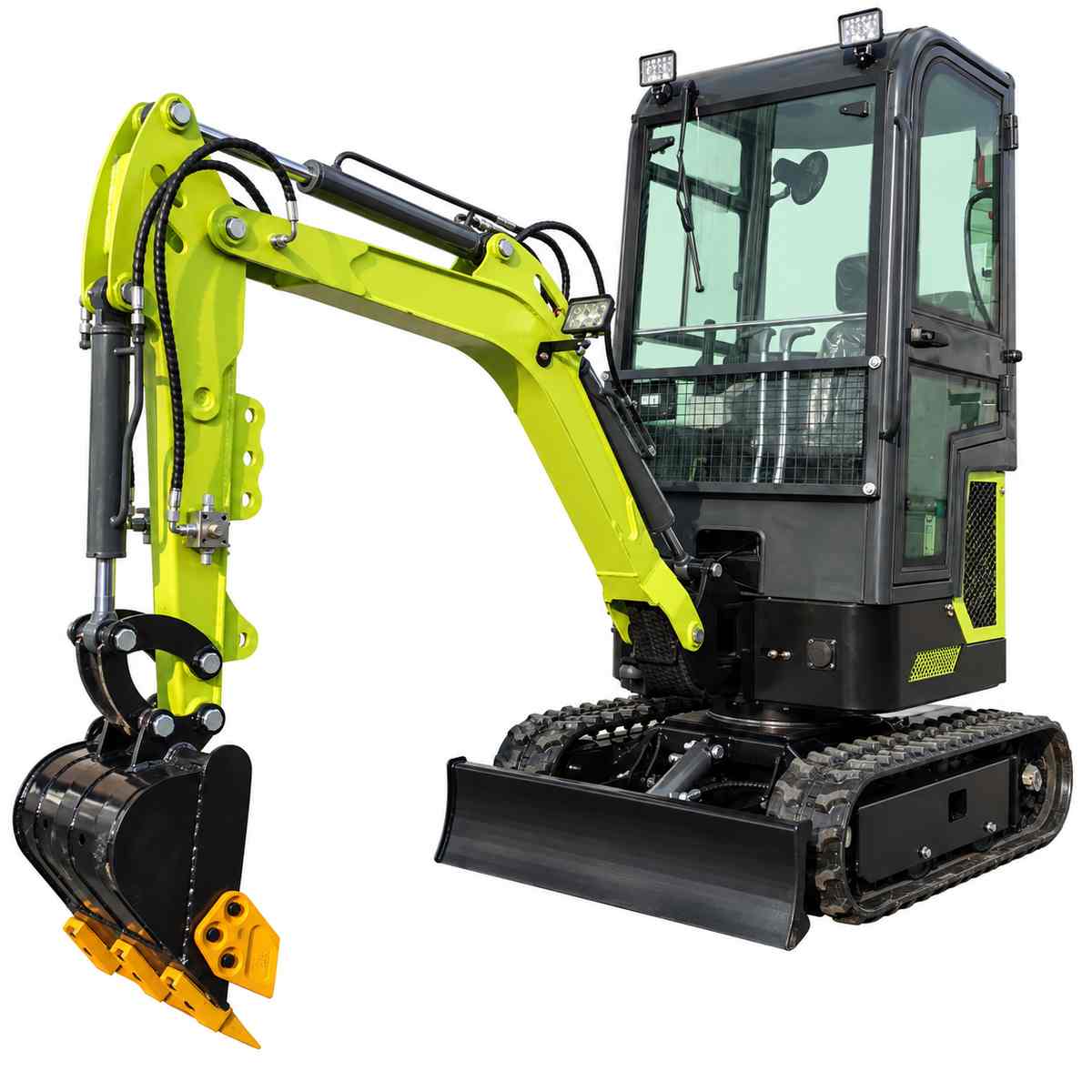T10 Lithium Battery Pilot Control Mini Excavator on a white background