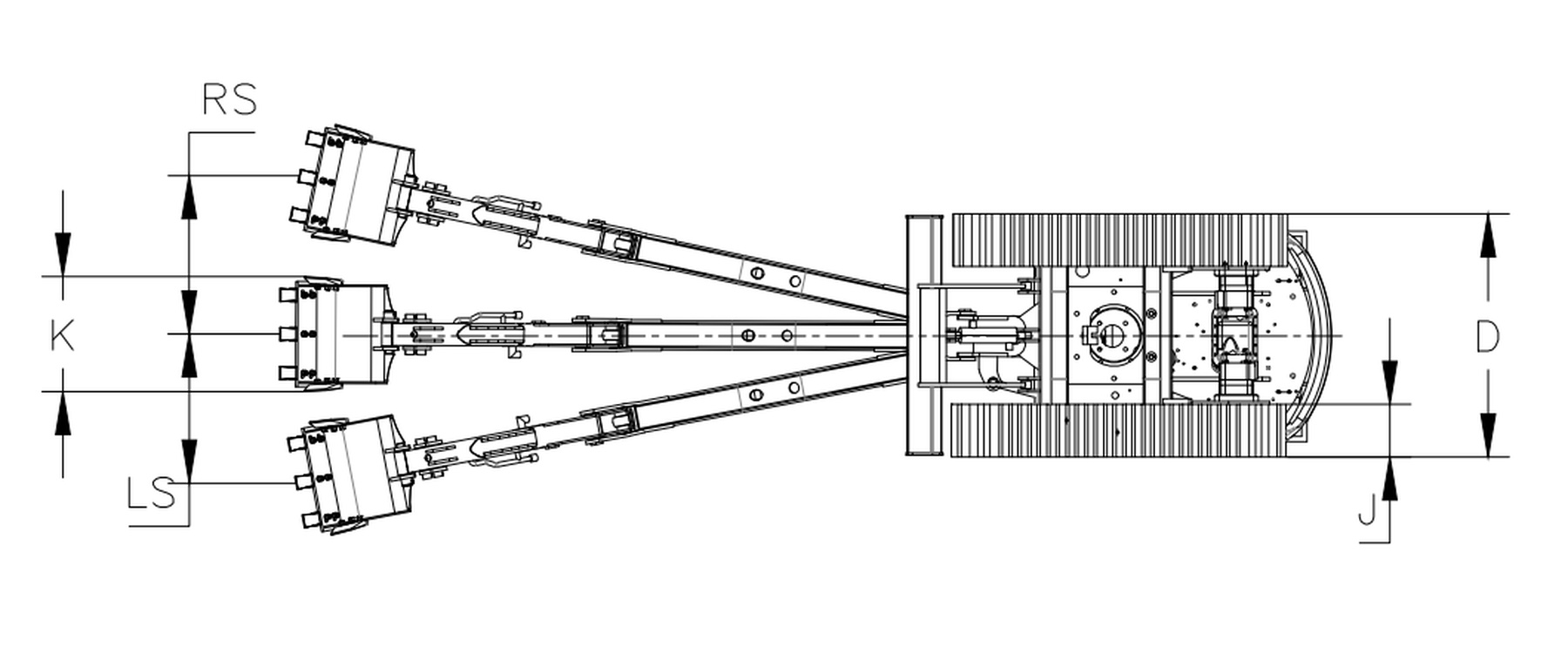 T13PRO Pilot Control Mini Excavator dimensions and operating range image