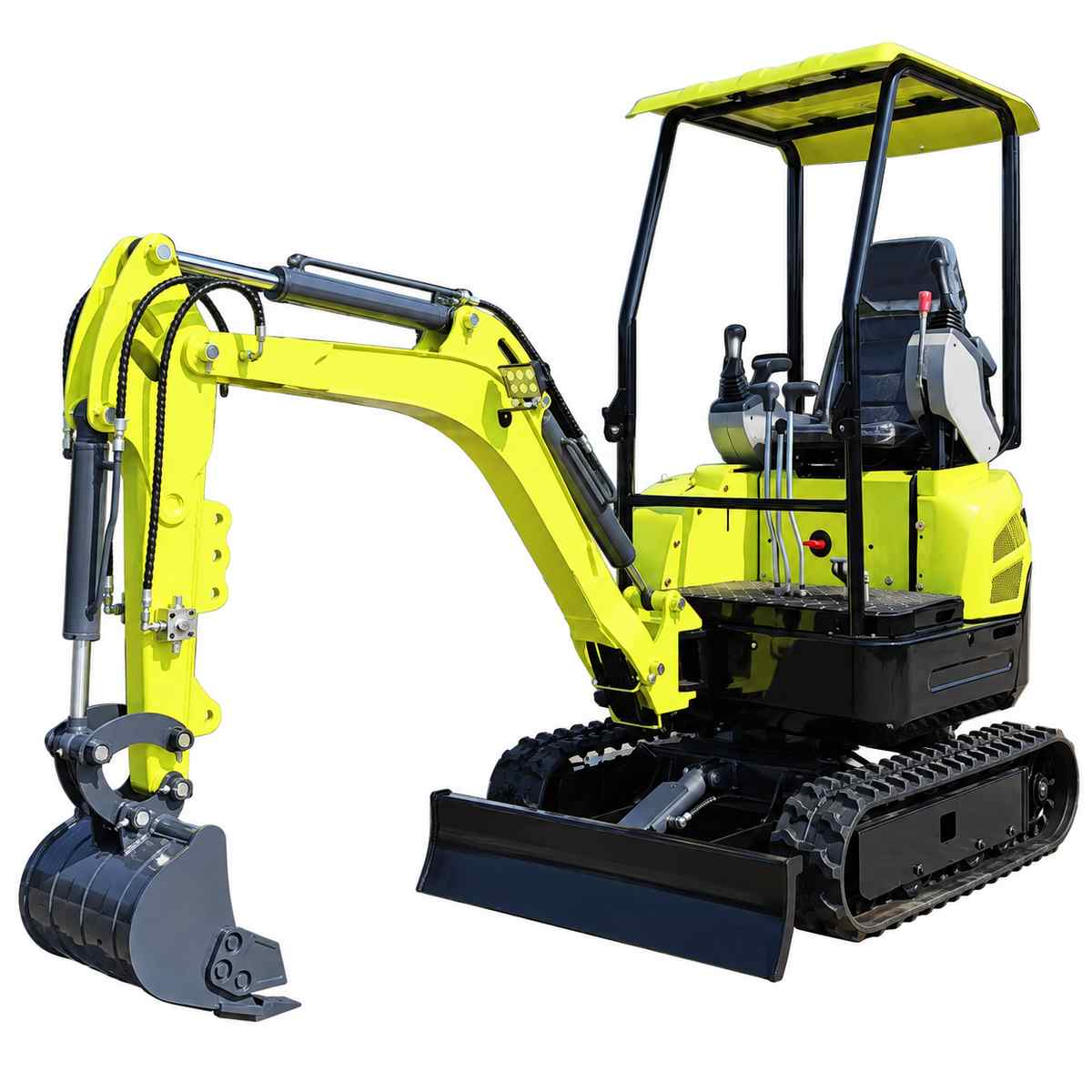 T15 Mini Excavator on a white background