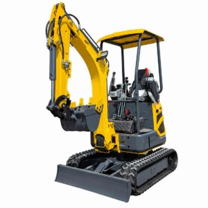 T18 Mini Excavator on a white background
